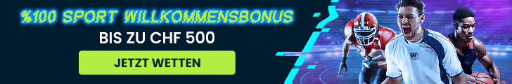 Sportlicher Willkommensbanner mit Bonus von 500 CHF für neue Nutzer